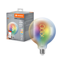 LEDVANCE SMART+Wifi Filamento Globo LED Lampada RGBTW E27 4,8W 470 lm, 2700…6500 K, RGBTW