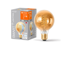 LEDVANCE SMART+ Wifi Filament Globe80 LED Lampe E27 8W, 600 lm, 2200…5000 K, Tunable White