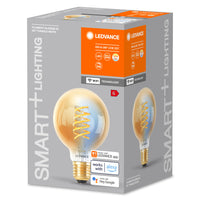 LEDVANCE SMART+ Wifi Filament Globe80 LED Lampe E27 8W, 600 lm, 2200…5000 K, Tunable White