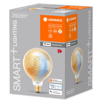 LEDVANCE SMART+ Wifi Filament Globe125 LED Lampe E27 8W 600 lm, 2200…5000 K, Tunable White