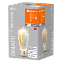 LEDVANCE SMART+ Wifi Filament Edison LED Lampe E27 8W 600 lm, 2200…5000 K, Tunable White