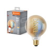 LEDVANCE SMART+ Wifi Filament Globe95 LED Lampe E27 8W 600 lm, 2200…5000 K, Tunable White