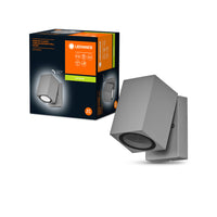LEDVANCE ENDURA Classic Cube lampada da parete esterna, argento, GU10