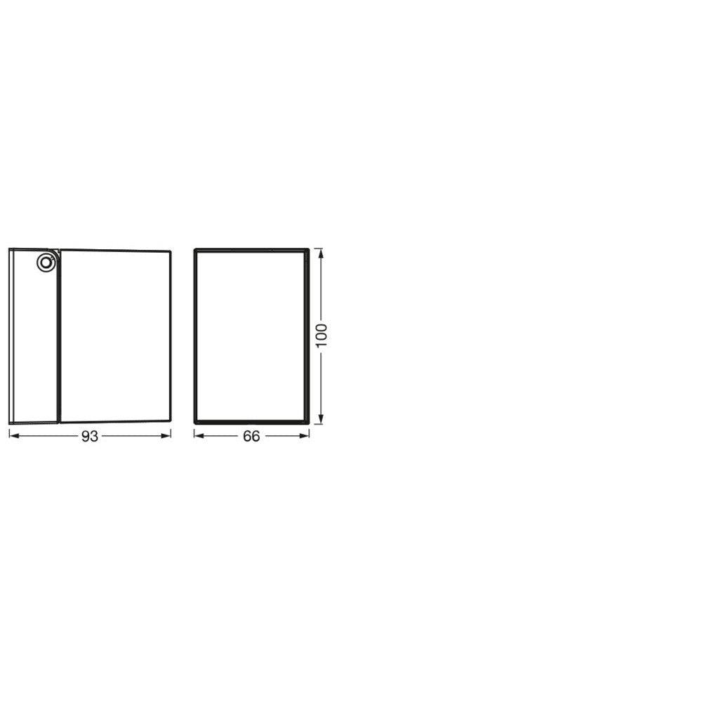 Endura Classic Cube ADJ Wall Nero, applique da esterno, GU10