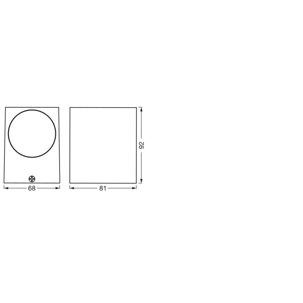 Endura Classic Square Black, lampada da esterno, GU10, compatibile Smart+, piccola