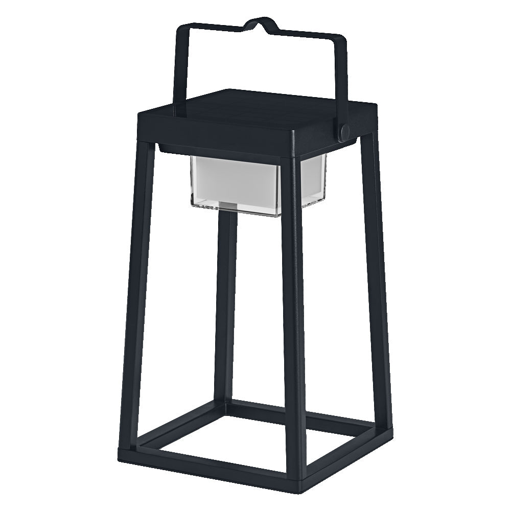 Lampada da tavolo solare Bluetooth LEDVANCE SMART+ Outdoor, con luce bianca (3000K) + luce colorata, indipendente dall&#39;elettricità, fino a 6,5 ​​ore di autonomia con il 100% di luce, ricaricabile, classe di protezione IP44, nera