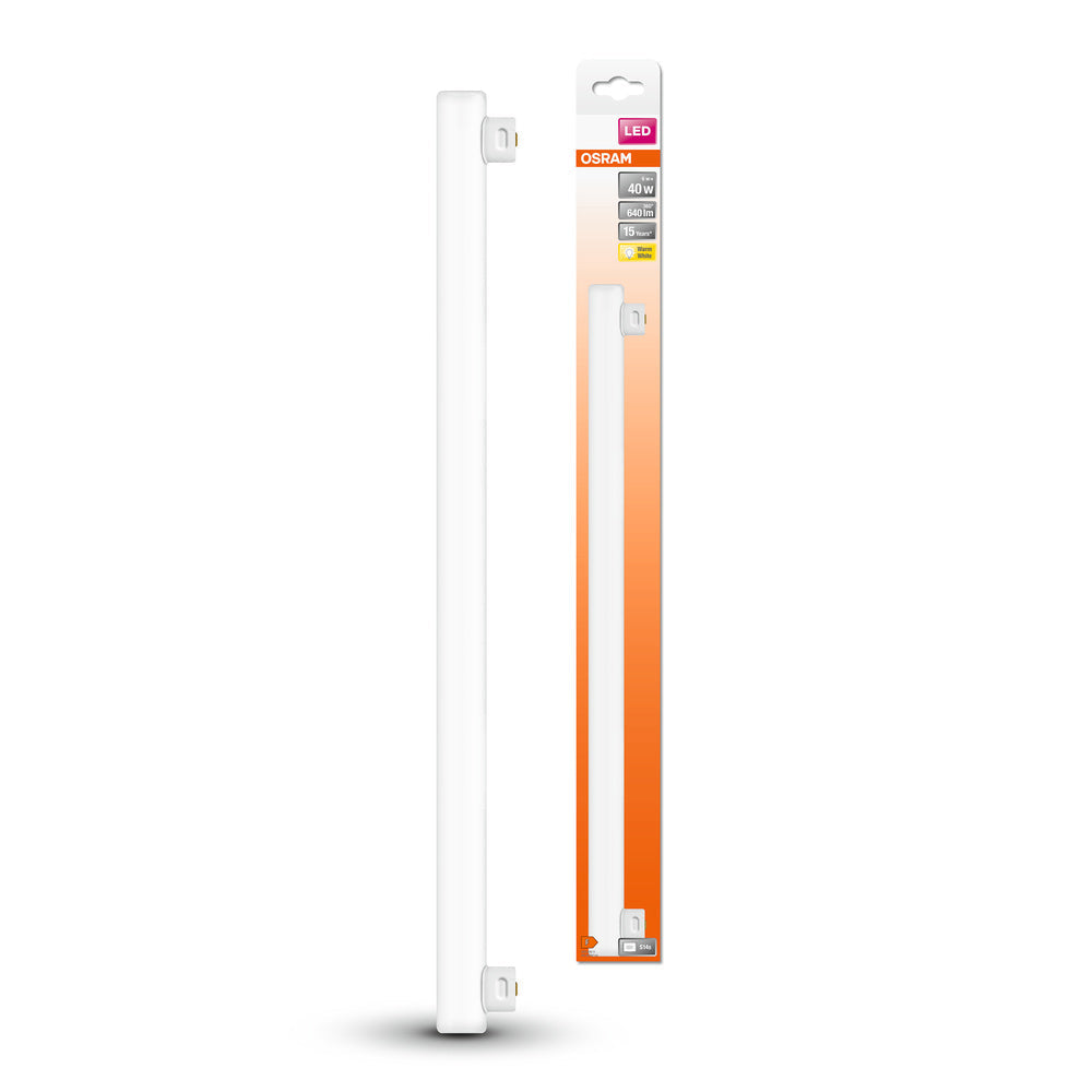 OSRAM LEDINESTRA® BASE LED-Lampada 6W 827 Satinata S14S, 640 lm, 2700 K, Bianco Caldo