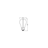 Lampada LED OSRAM Vintage 1906® Classic A, 1,8W, 100lm