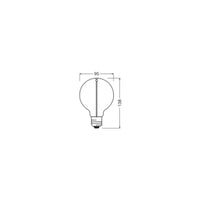 Lampada LED OSRAM Vintage 1906® Classic Globe95, 2,2W, 120lm