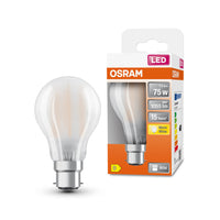 OSRAM LED Lampada LED Retrofit CLASSIC A 7.5W 827 Satinata B22d, 1055 lm, 2700 K, Bianco caldo