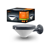 LEDVANCE ENDURA Style Lampada da parete solare Lunar, sensore, 3000K