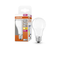 Lampade LED OSRAM, forma classica della lampadina, ricambio da 45 watt, E27, forma A, 2700 Kelvin, bianco caldo, opaco, confezione singola