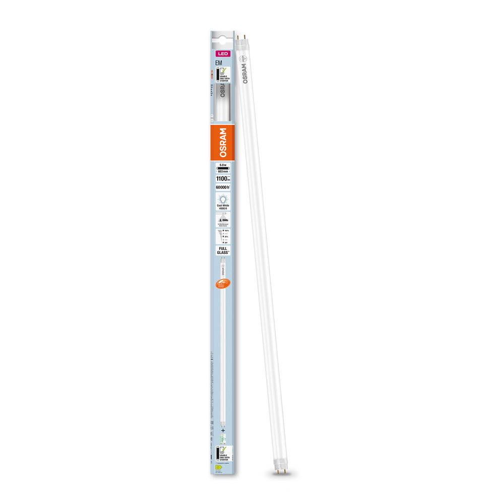 OSRAM LED Tubo T8 EM SENSORE DI MOVIMENTO 600 mm 6.8W 840, 1100 lm, 4000 K, Bianco Freddo