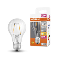 OSRAM LED Lampada LED Retrofit CLASSIC A DIM 2.2W 827 Chiara E27, 250 lm, 2700 K, Warmweiß