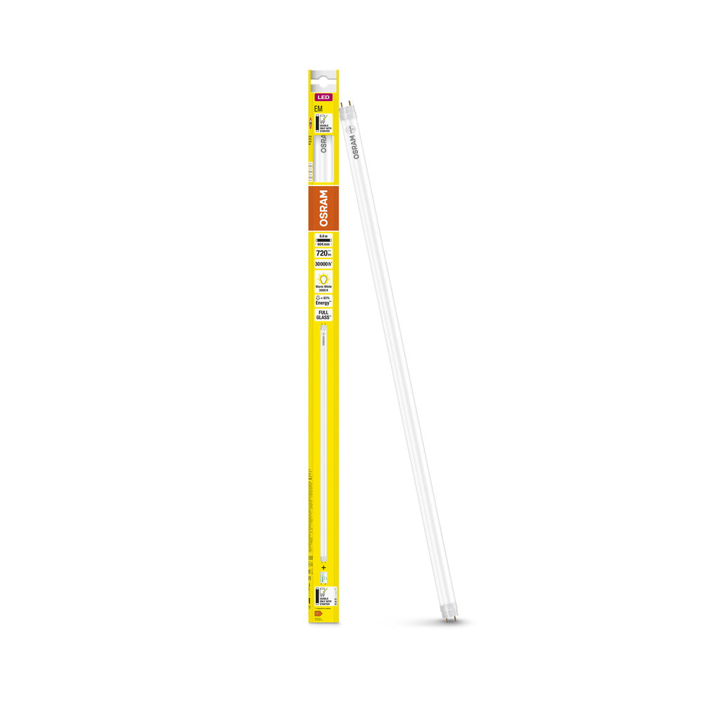 OSRAM LED Tubo T8 EM 600 mm 6.6W 830, 720 lm, 3000 K, Bianco caldo