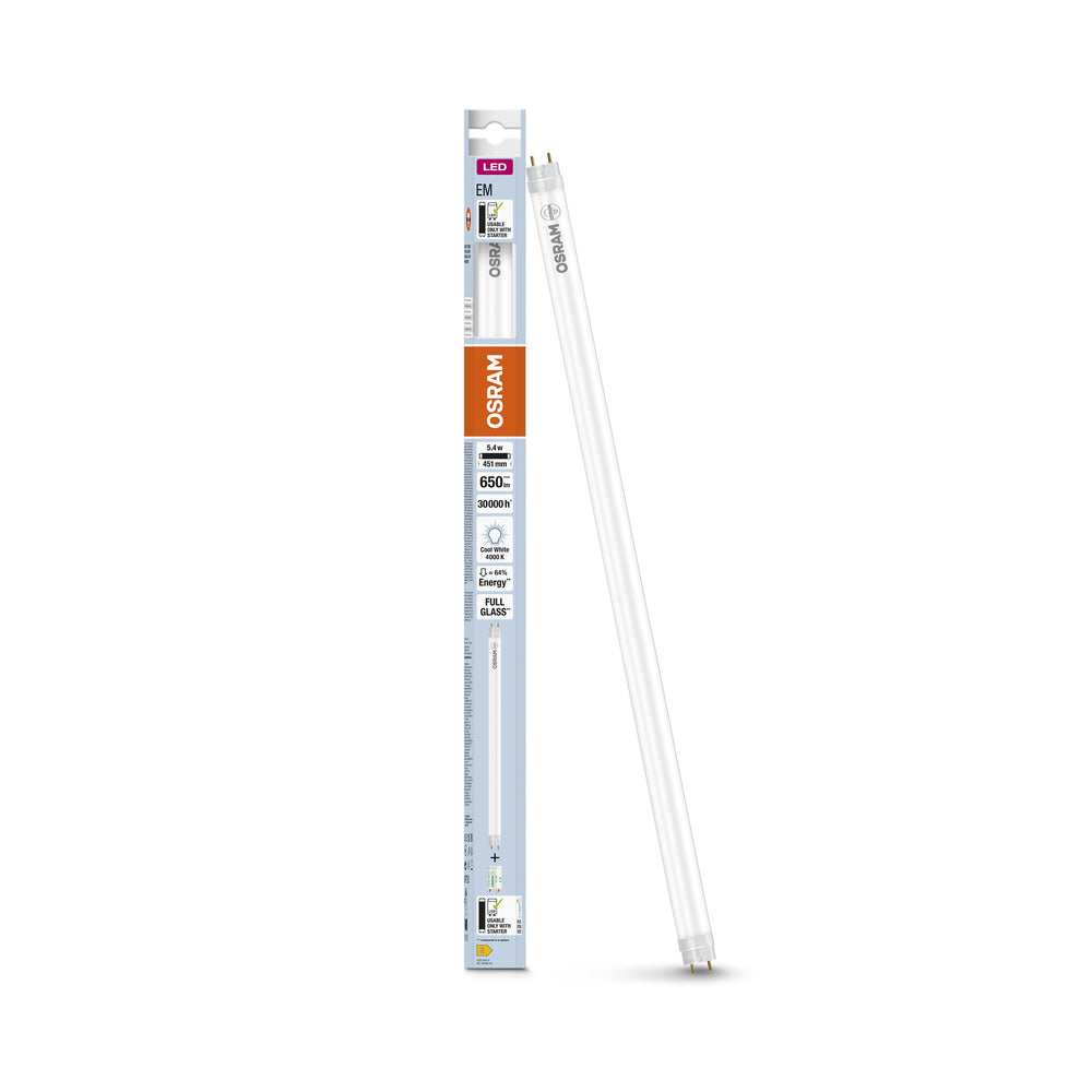 OSRAM LED Röhre TUBE T8 EM 438 mm 5.4W 840, 650 lm, 4000 K, Kaltweiß