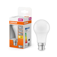 OSRAM LED Lampada LED STAR CLASSIC A 8W 827 Satinata B22d, 806 lm, 2700 K, Bianco caldo