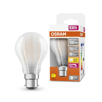 OSRAM LED Lampada LED Retrofit CLASSIC A DIM 11W 827 Satinata B22d, 1521 lm, 2700 K, Warmweiß