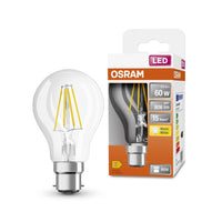 OSRAM LED Lampada LED Retrofit CLASSIC A 6.5W 827 Chiara B22d, 806 lm, 2700 K, Bianco caldo