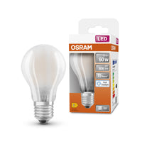 OSRAM LED Lampada LED Retrofit CLASSIC A 6.5W 865 Satinata E27, 806 lm, 6500 K, Luce diurna fredda