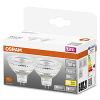 Lampada LED OSRAM SPOT MR16 GL50 con anta rigata, 6.5W, 630lm