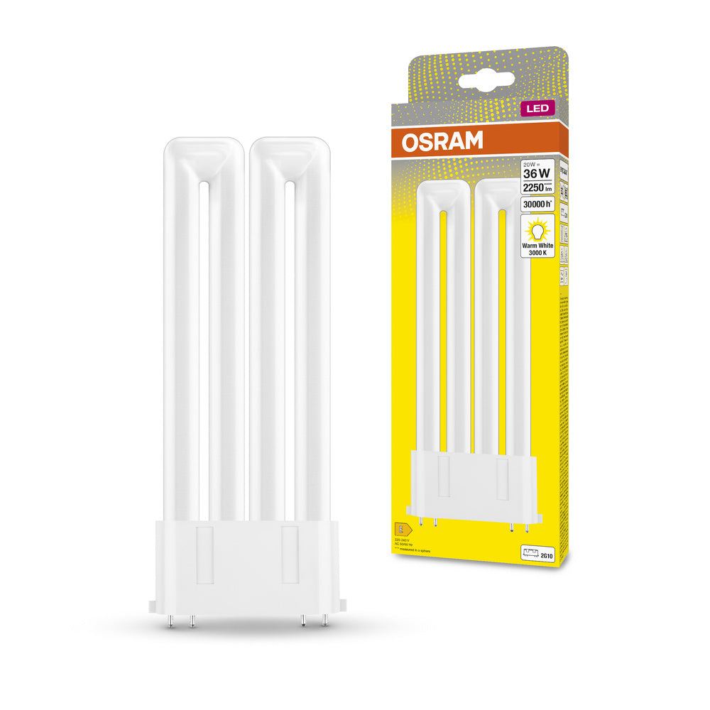 OSRAM DULUX LED F EM & AC MAINS LED Lampe 20W 830 2G10, 2250 lm, 3000 K, Warmweiß