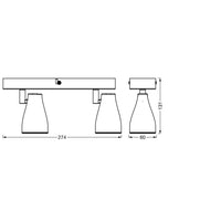 LEDVANCE LED SPOT PEAR spot da soffitto, sw, 8,6W, 420lm