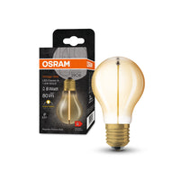 OSRAM Vintage 1906® Classica A Lampadina LED, 1,8W, 80lm, Bianco caldo, E27