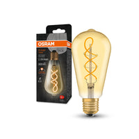 OSRAM Vintage 1906® Lampadina LED Classica Edison, 4W, 300lm, E27, Bianco caldo