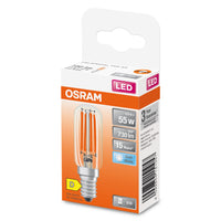 OSRAM LED Special T26, filamento 300°, 4,9W, 840, trasparente, E14