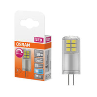 OSRAM LED Stiftsockellampe PIN 20, 320°, DIM, 2W, 840, klar, G4 , Kaltweiß
