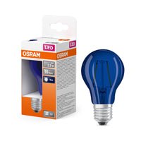 OSRAM LED Lampada LED STAR DÉCOR CLASSIC A 2.5W 190 Blu E27, 10 lm, 9000 K, Blu