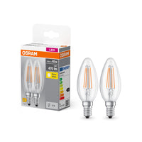 OSRAM BASE CL B FIL 40 LED-Lampe, 4W, 470lm, Warmweiß, E14