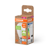 OSRAM LED Star Classic P 60 Lampada Recycled Plastic 7,5W Bianco freddo Frosted E14