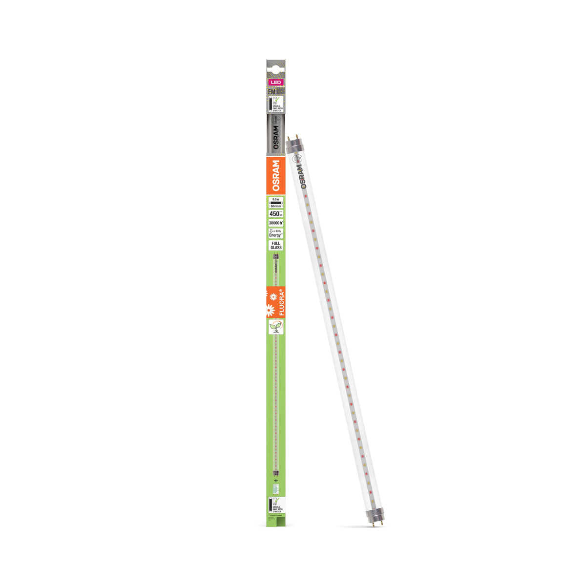 TUBO LED T8 18 EM FLUORA 600 mm 6,6W