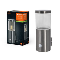 LEDVANCE ENDURA CLASSIC EBRO APPLIQUE DA PARETE CON SENSORE, Acciaio