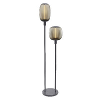 Decor Stick Floor Grigio scuro Lampada da terra 146cm 2x E27