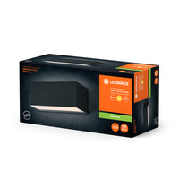 LEDVANCE ENDURA® Style IP65 Applique Idri Grigio Scuro, Wandleuchte, 700 lm, 3000 K, Warmweiß