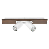 LEDVANCE DECOR SPOT MERCURY, 2 x 3,4 W, aspetto legno, bianco