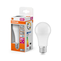 OSRAM SENSORE DI LUCE GIORNALIERA CLASSIC A Lampada LED 10W 840 Opalina E27, 1055 lm, 4000 K, Bianco Freddo