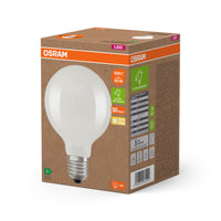 Lampada OSRAM LED Superstar Classic a globo satinata, 3,8 W, 806 lm