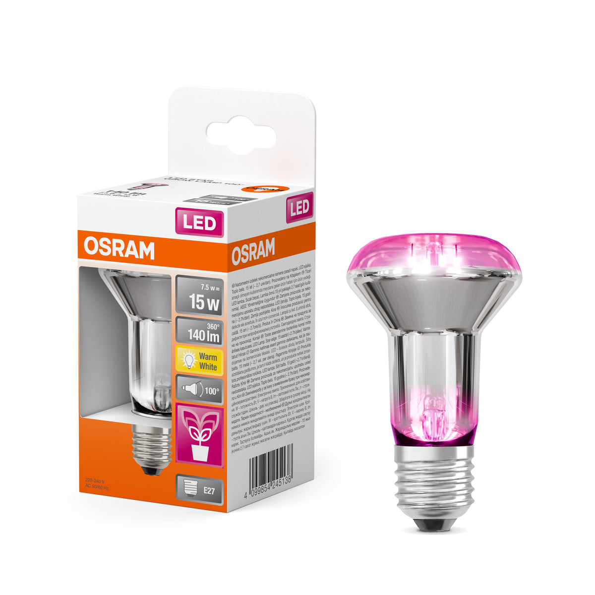 Lampada da pianta OSRAM LED Star con filamento, 7,5W, 140lm, E27