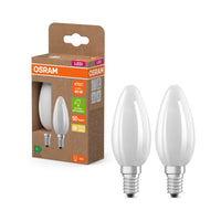 Lampada OSRAM LED Superstar Classic satinata, 2,2 W, 470 lm, E14