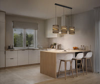 LEDVANCE DECOR Pendelleuchte Decor Cartone Cilindro braun, 3xE27