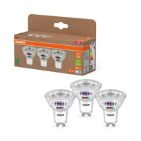 OSRAM Lampada riflettore LED di classe energetica, 2.5W, 450lm, EEK A, Bianco freddo, GU10