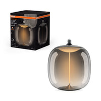 OSRAM Vintage 1906® Lampadina LED Grande Decorativa con Filamento - Stile Magnetico LED-Lampe Fumo, dimmerabile, 12W, 400lm, E27, Ovale, Bianco caldo comfort