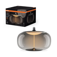 OSRAM Vintage 1906® Lampadina LED Grande Decorativa con Filamento - Stile Magnetico LED-Lampe Fumo, dimmerabile, 12W, E27, ELIPSE, Comfort bianco caldo