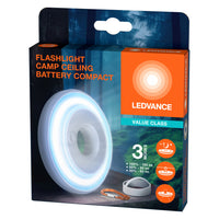 LEDVANCE FLASHLIGHT Campingleuchte, mobile Leuchte Compact, 180 lm, 6500 K, Kaltweiß