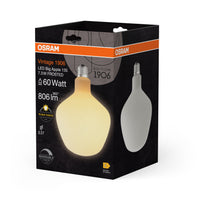 OSRAM Vintage 1906® LED BIG DECORATIVE Lampada LED Apple satinata, 7,3 W, E27