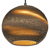 Lampada a sospensione LEDVANCE DECOR Decor Cardboard Ball marrone, E27